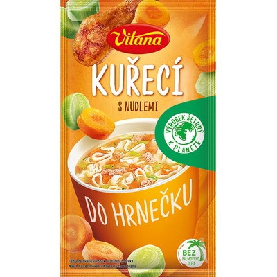 Vitana Do hrnečku Instantná polievka kuracia s rezancami 14 g