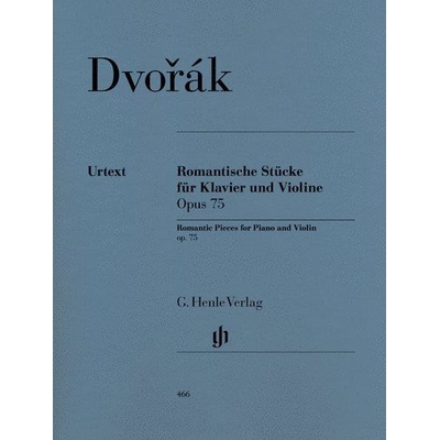 Antonín Dvořák Romantické kusy Op. 75 noty na housle, klavír