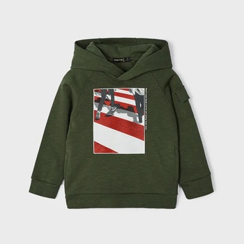 Image 1 of MAYORAL Суичър с качулка за момче в зелено Майорал