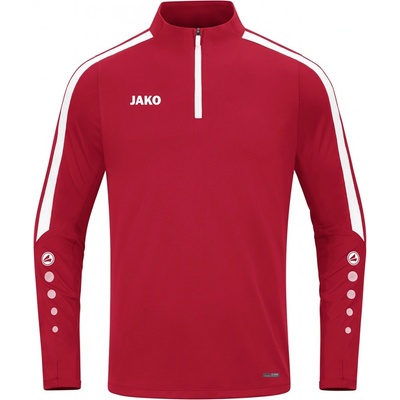 Jako Power mikina krátký zip červená