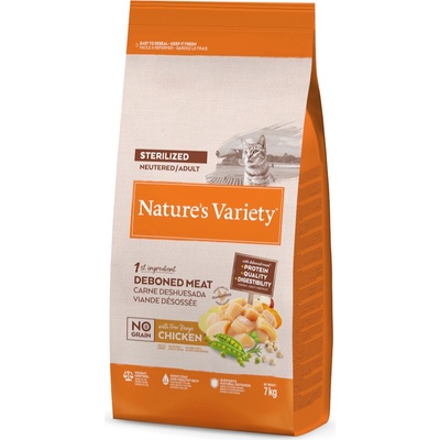 Natures Variety No Grain Sterilized kuracie z voľného chovu 2 x 7 kg