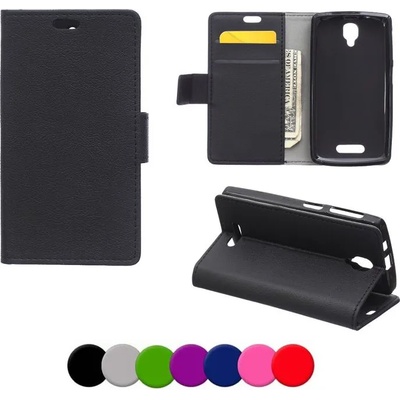 Lenovo A1000 Magnetic Wallet Кожен Калъф и Стилус