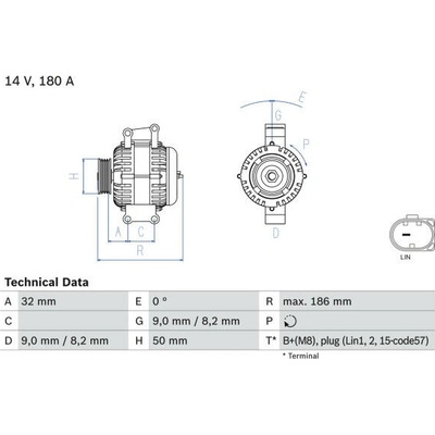 generátor BOSCH 0 986 084 590