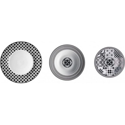 Brandani 53209BD Obedová súprava Alhambra porcelán 18 dielna