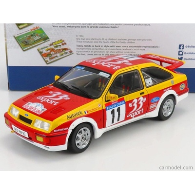 Solido Ford england Sierra Rs Cosworth N 11 Rally Tour De Corse 1987 D.auriol B.occelli Červená Žlutá 1:18
