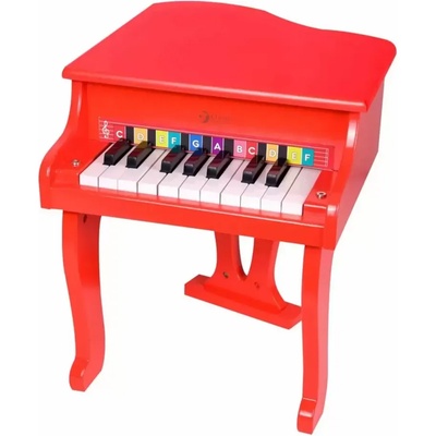 Classic World Детски дървен роял, червен - Classic World