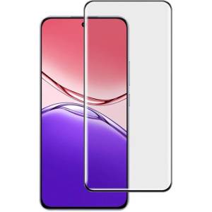 Извит удароустойчив стъклен протектор покриващ целия екран марка IMAK за OPPO A5 Pro 5G - с черна рамка