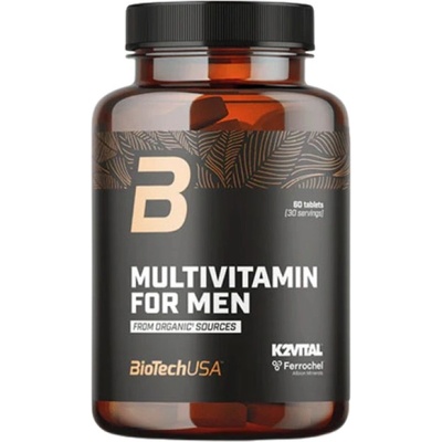 BioTechUSA Multivitamin For Men from Organic Sources [60 Таблетки]