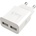 WINNER GROUP-WG - Зареждащ адаптер 2xUSB-A 12W бял (WN0058)