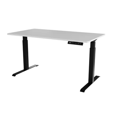 Cama meble Бюро с електрическо регулиране на височината MOON LONG 150x80x72-120 черно/бяло (104030)
