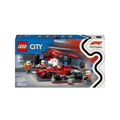 LEGO® City F1® Pit Stop & Pit Crew with Ferrari Car, 322 pcs