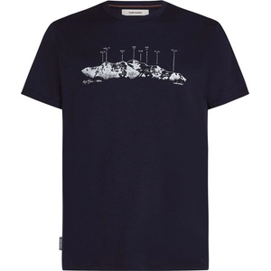 Icebreaker Men Merino 150 Tech Lite SS Tee The Peaks Размер: XL / Цвят: тъмно сив