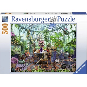 Ravensburger Пъзел Ravensburger от 500 части - Утро в оранжерията (12000207)