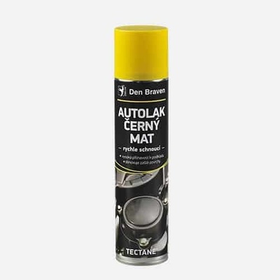 Den Braven Autolak čierny mat 400 ml