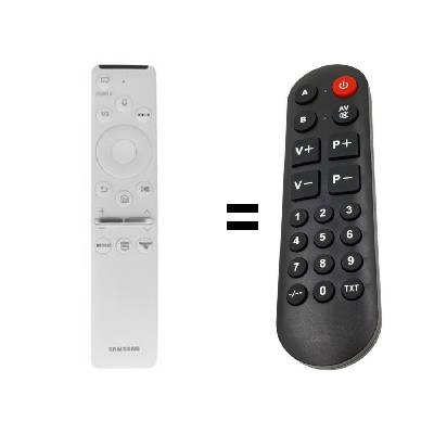Senior Samsung QE32LS03T náhradný diaľkový ovládač pre seniorov.