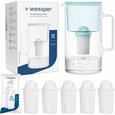 Wessper AquaClassic Borosilicate 3,3l zelená