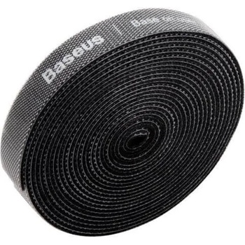 Baseus Лента за организиране на кабели Baseus Rainbow Circle Velcro Strap, 300Cm, велкро, черна (ACMGT-F01)