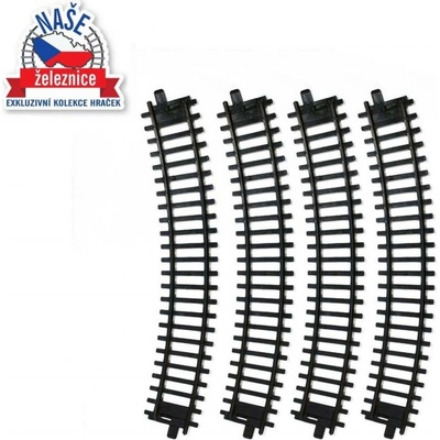 Koľaje 4 ks zahnuté Naše železnice