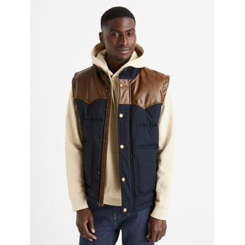 Image 1 of Celio Кафява и тъмносиня мъжка ватирана жилетка Celio Dumountain Celio | Sin | МЪЖЕ | M