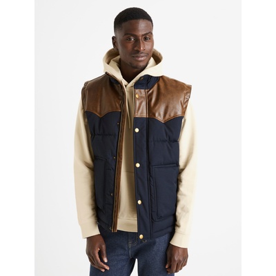 Celio Кафява и тъмносиня мъжка ватирана жилетка Celio Dumountain Celio | Sin | МЪЖЕ | M