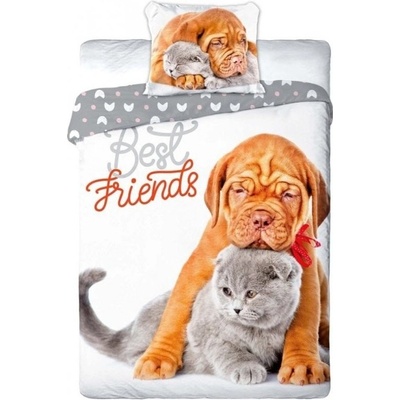 Faro obliečky pes a mačka Best friends 70x90 140x200