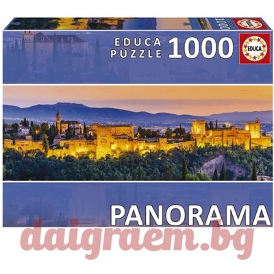 Educa Пъзел educa 19576 - 1000 части - Алхамбра, Гранада - Панорама (edu19576)