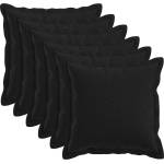 vidaXL Калъфка за възглавница 6 pcs HOUTEN Черно 40 x 40 cm (916658)