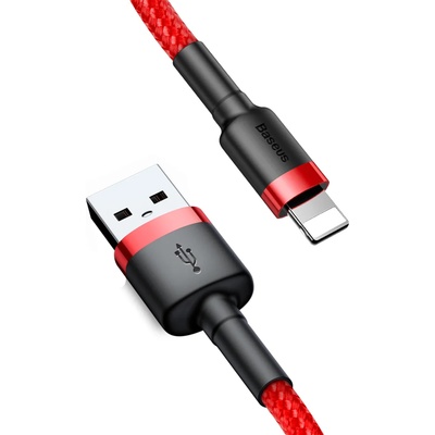 Baseus USB към Lightning Data Cable 1.5A, 2m - Baseus Coffees (CALKLF-C09) - Червен