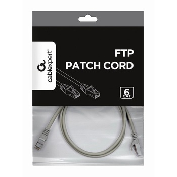 Gembird Кабел FTP Gembird Patch cord, cat. 6, 1 м, Сив (PP6-1M) (PP6-1M)