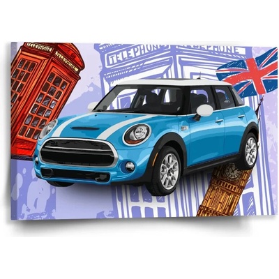 Sablio Obraz Mini sedan Londýn - 60x40 cm