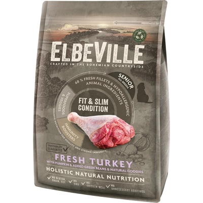 ELBEVILLE Senior All Breeds Fresh Turkey Fit and Slim Condition 4 kg