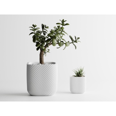 Кашпа Malibu бял мат