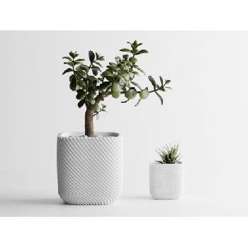 Кашпа Malibu бял мат