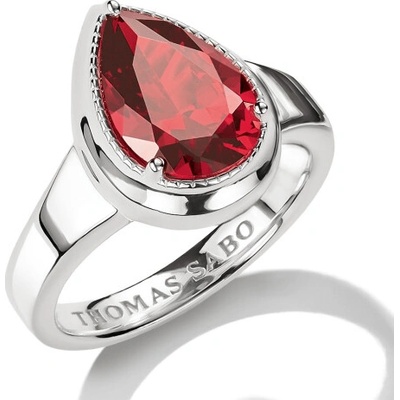 Thomas Sabo prsteň Red Teardrop Zirconia TR2522 051 10