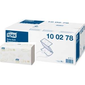 Tork Сгънати хартиени кърпи tork premium бели tad h3 - 1 пакет