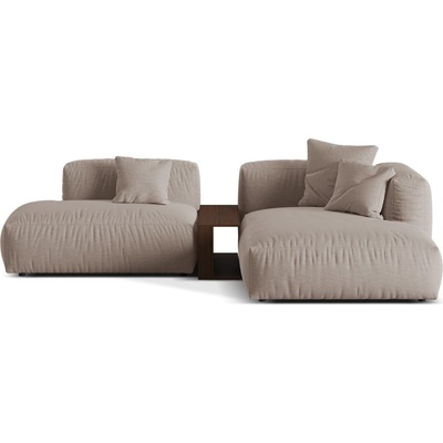 Micadoni Бежов модулен ъглов диван (десен ъгъл) Martina - Micadoni Home (MIC_SET1R_169_F1_MARTINA7)