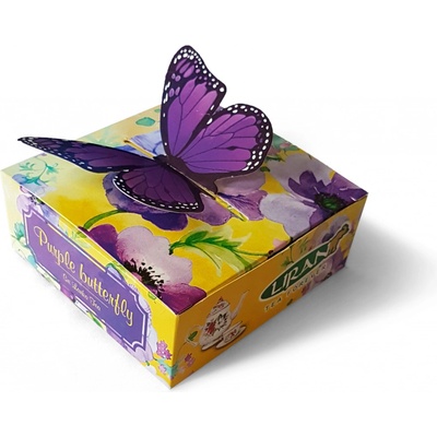 Liran Purple butterfly Dárkové balení čaje 5 x 1,5 g