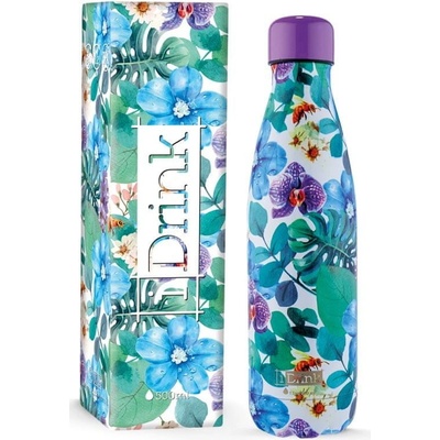 I Drink Nerezová kovová termoska orchids 500 ml