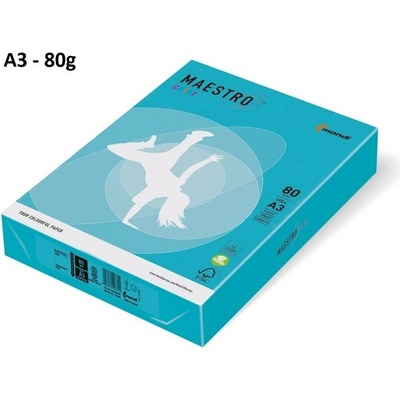 Maestro Color A3 80 g barevný papír intenzivní modrý 500 listů