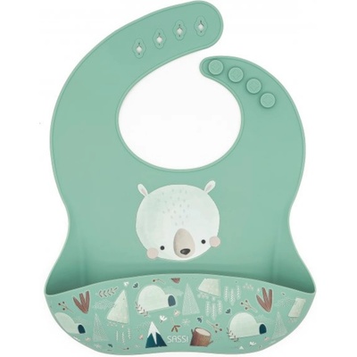 Sassi Силиконов лигавник Sassi - Munchy The Bear, зелен (SSSI2003)