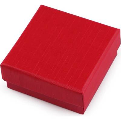 Stoklasa Krabička na šperky 8x8 cm Balení: 1 ks, Varianta: 2 (7x7cm) červená mat 2 (7x7cm) červená mat