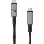 SBOX Кабел SBOX CTYPE-15-100W, от USB C(м) към USB C(м), 1.5m, 100W, сив (CTYPE-15-100W)