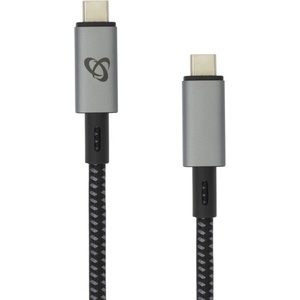SBOX Кабел SBOX CTYPE-15-100W, от USB C(м) към USB C(м), 1.5m, 100W, сив (CTYPE-15-100W)