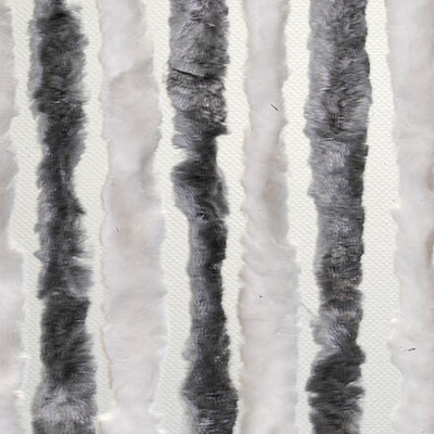 Dekoratívny záves proti hmyzu na dvere karavanu Brunner, 56 × 205 cm farba sivá/biela