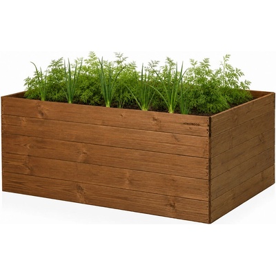 ATMOWOOD Vyvýšený záhon Thermowood 140 x 80 x 60 cm hnědý