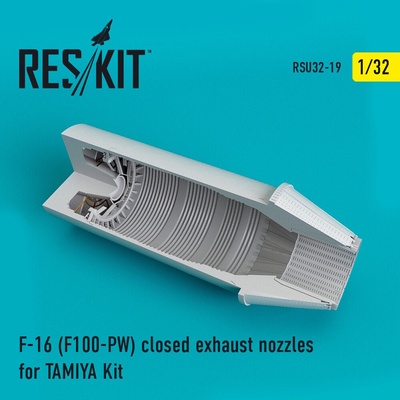 Tamiya Reskit F-16Fighting Falcon F100-PW closed exhaust nozzle for 60316 kit 1:32