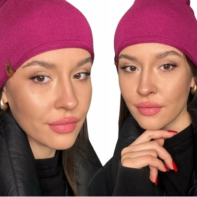 Fashionweek Bavlněná dámská čepice S2923 Borůvková