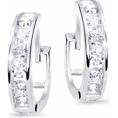 Cutie Jewellery Slušivé detské náušnice z bieleho zlata C3345-80-X-2 biela