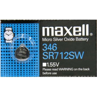 Maxell Бутонна батерия сребърна maxell sr712 sw 1.55v - 346 (ml-bs-sr712-sw)