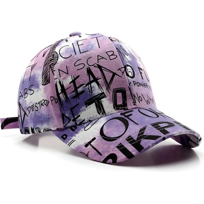 HARAHU Шапка с козирка Graffiti - Лилаво KP30315 (30315)